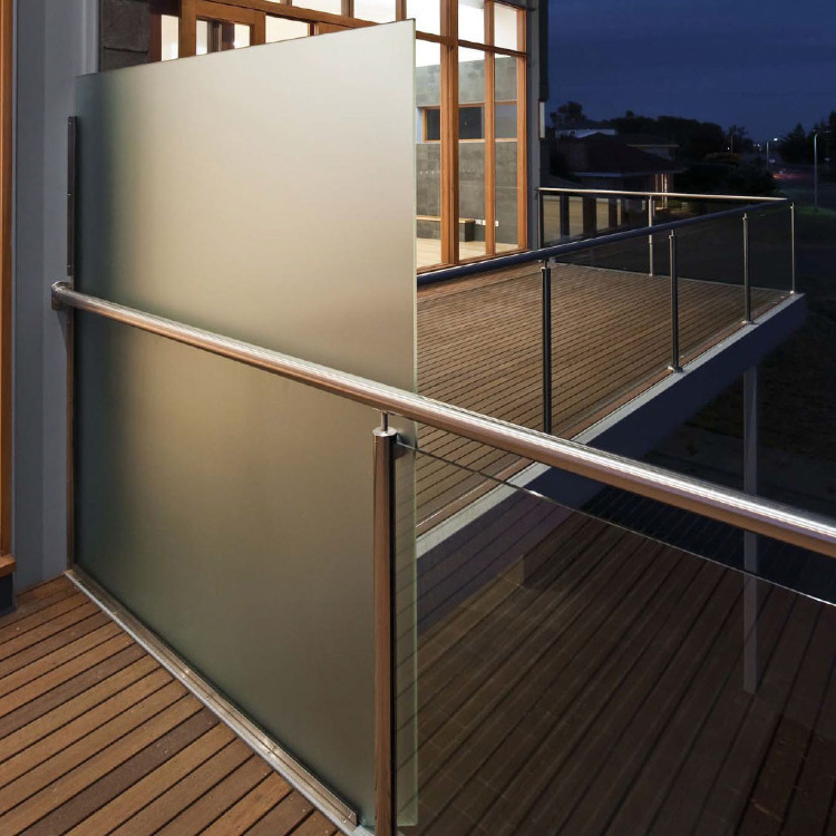 House Balcony Tempered Glass Stainless Steel Balustrades & Handrails