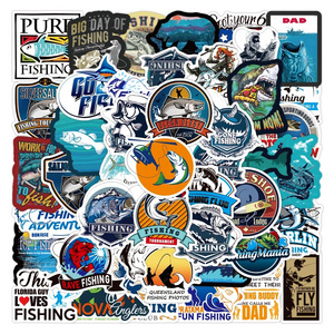 Scratch Proof UV Resist Waterproof Vinyl Outdoor fishing removable sticker for indoor or outdoor use