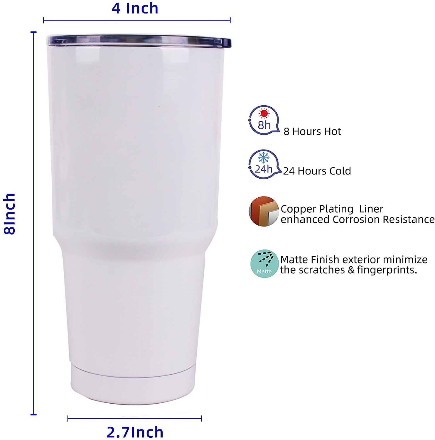 10oz 12oz 15oz 17oz 20oz 30oz Sublimation Blank Skinny Straight Sippy Cup With Handle Travel Car Cola Shape Tumbler Mug