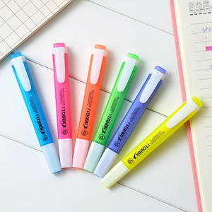 Promotional gifts colorful highlighter  set fluorescent highlighter marker pen for school and office