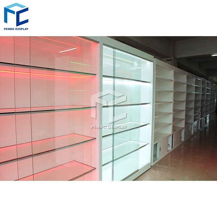 Boutique Display Cabinet And Used Glass Showcases And Display Cases For Smoke Shop Display