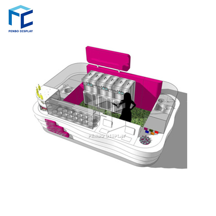 Best selling creative hot dog kiosk mall design 3D ice cream kiosk design