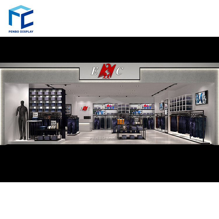 mall kiosk ideas for garment store and shoe store furniture