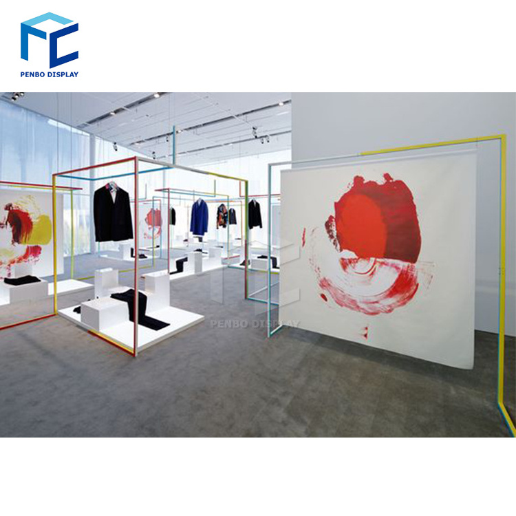 Stand display hanging rods, metal display clothes bar, heavy duty metal ...