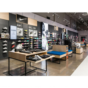 Shop furniture sportswear, sport shoes display wall shelf