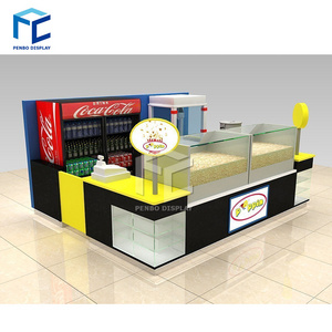 Best selling creative hot dog kiosk mall design 3D ice cream kiosk design