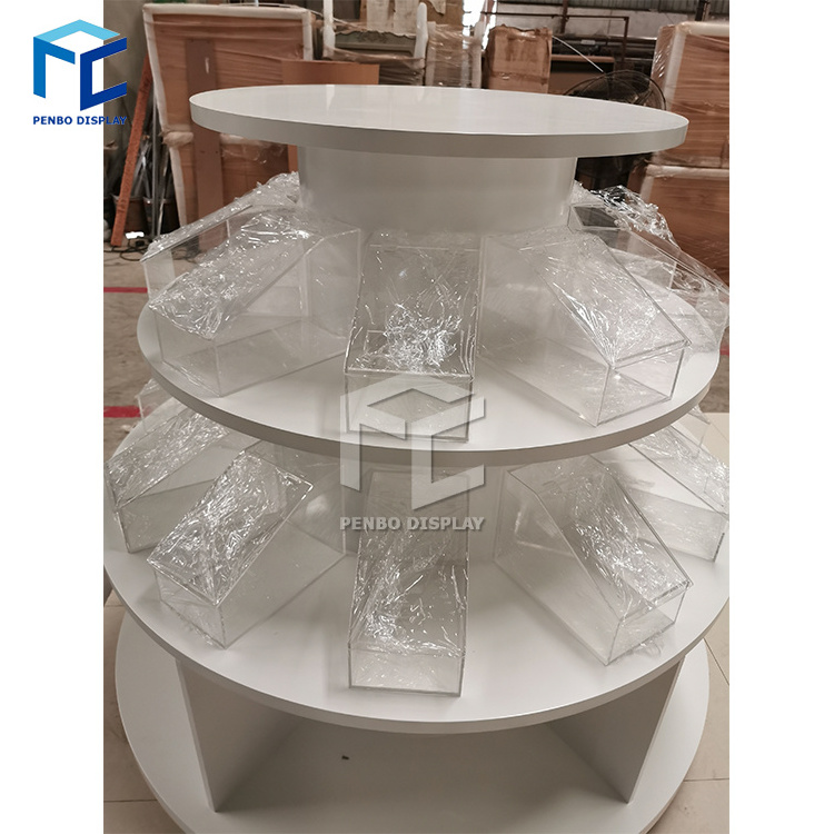 Penbo white attractive candy store equipment/sweets showcase/candy display cabinet for sale