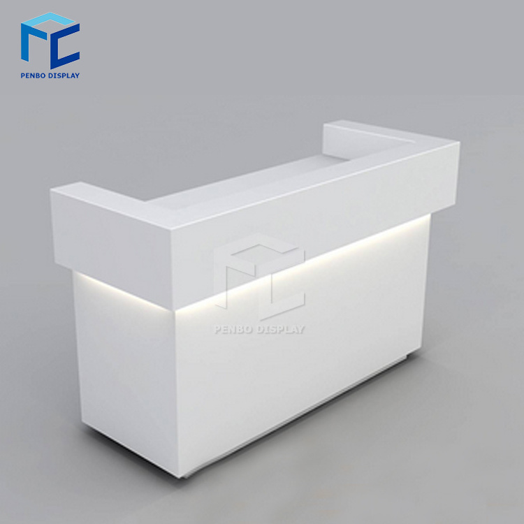 Retail Convenience Store Cash Table Furniture Dimension Design Grocery Cashier Checkout Counter For Shop