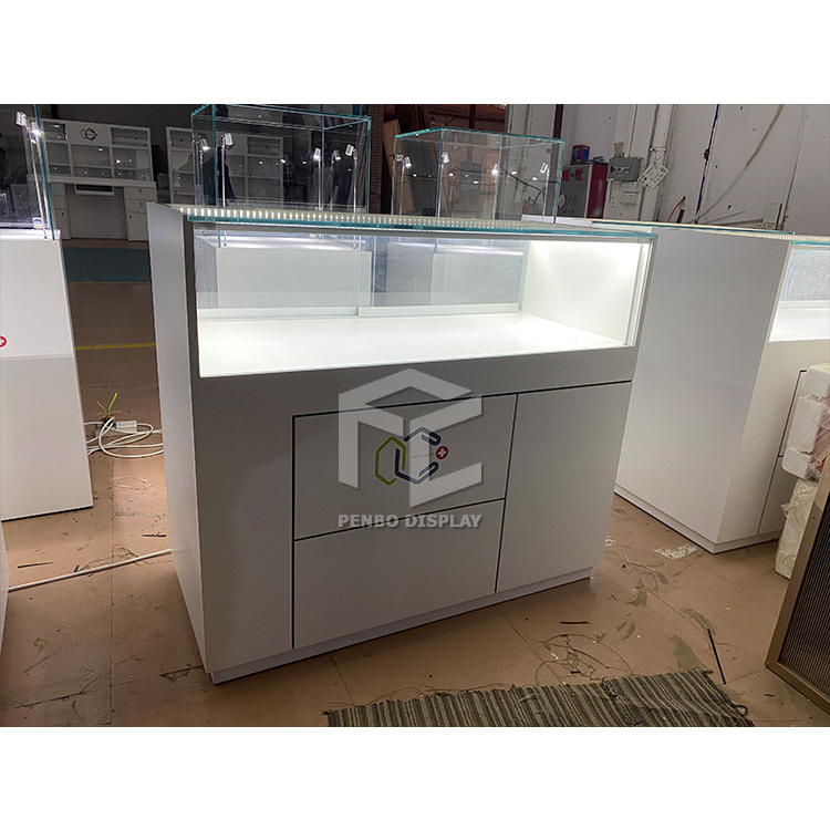 Fashion Luxury Style Jewelry Retail Store Customized Shop Fitting Display Rack Jewellery Showroom Furniture Design Ideas