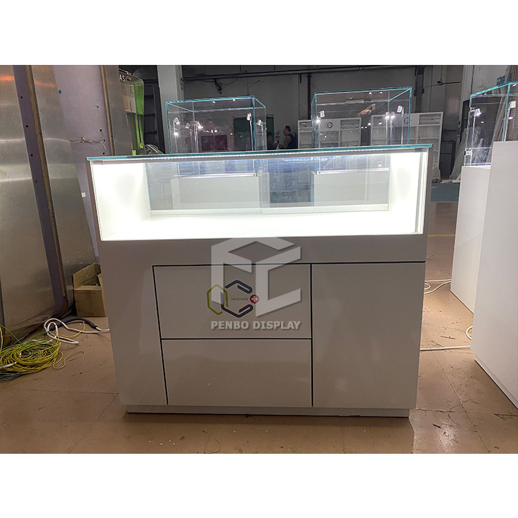 Fashion Luxury Style Jewelry Retail Store Customized Shop Fitting Display Rack Jewellery Showroom Furniture Design Ideas