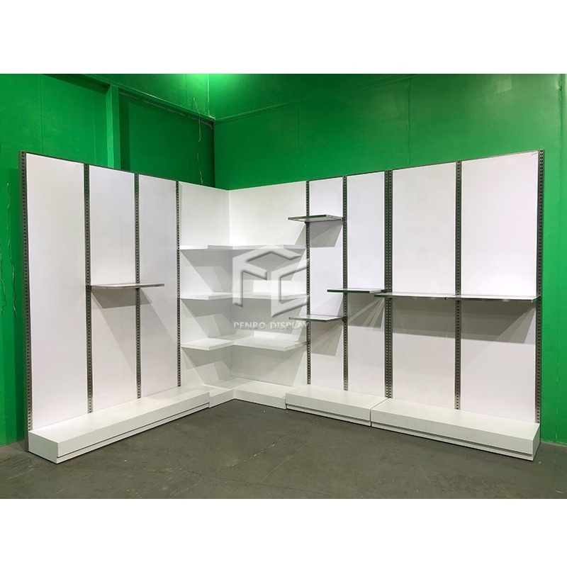 Modern White Retail Clothing Display Clothing Custom Shelf Display And Shoes Display Shop Wall Clothing Rack For Boutiques