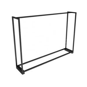 Wholesale Customized Clothing Shop Decoration Bridal Racks Display Metal Frame Black Racks Bridal Shop Furniture