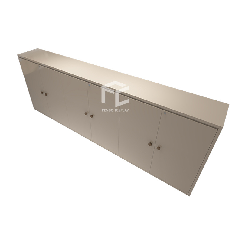 Wholesale Normal Shop Cash Counter Design Wooden Clothes Shop Counter Table Reception Desk Retail Shop Cash Counter Design