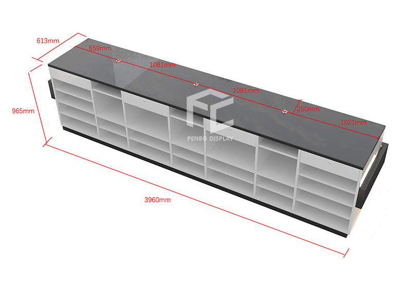 Wholesale Normal Shop Cash Counter Design Wooden Clothes Shop Counter Table Reception Desk Retail Shop Cash Counter Design