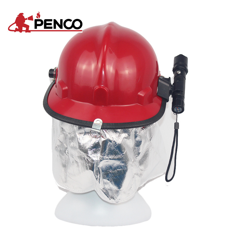 Shanghai PENCO 2021 new EN443 fire rescue helmet fireman rescue helmet for firefighting fireman rescue helmet with safety goggle