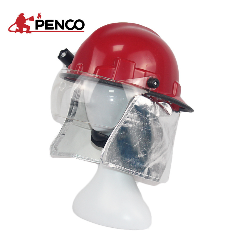 Shanghai PENCO 2021 new EN443 fire rescue helmet fireman rescue helmet for firefighting fireman rescue helmet with safety goggle