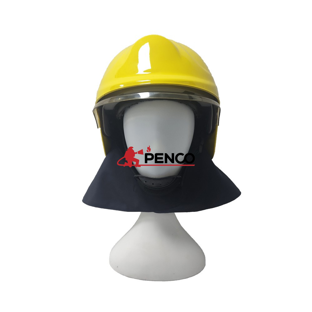 fire resistant european  fire helmets  for firefighter with double goggles