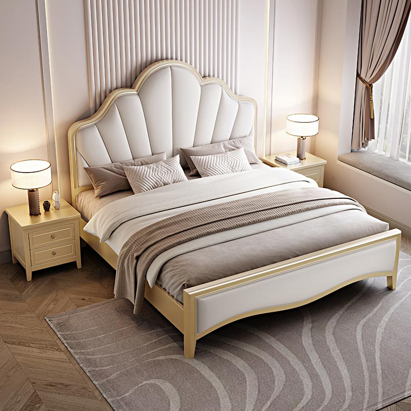 American Luxury Hotel Bedroom 1.5m/1.8m Upholstered Leather Beds Lift Storage Bed Frame Wooden Box Bed Designs