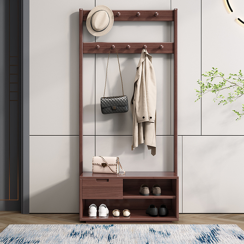 Modern Living Room Furniture Movable Multifunctional Hanger Clothes Entryway Organizer Clothes Hat Stands Shoe Racks