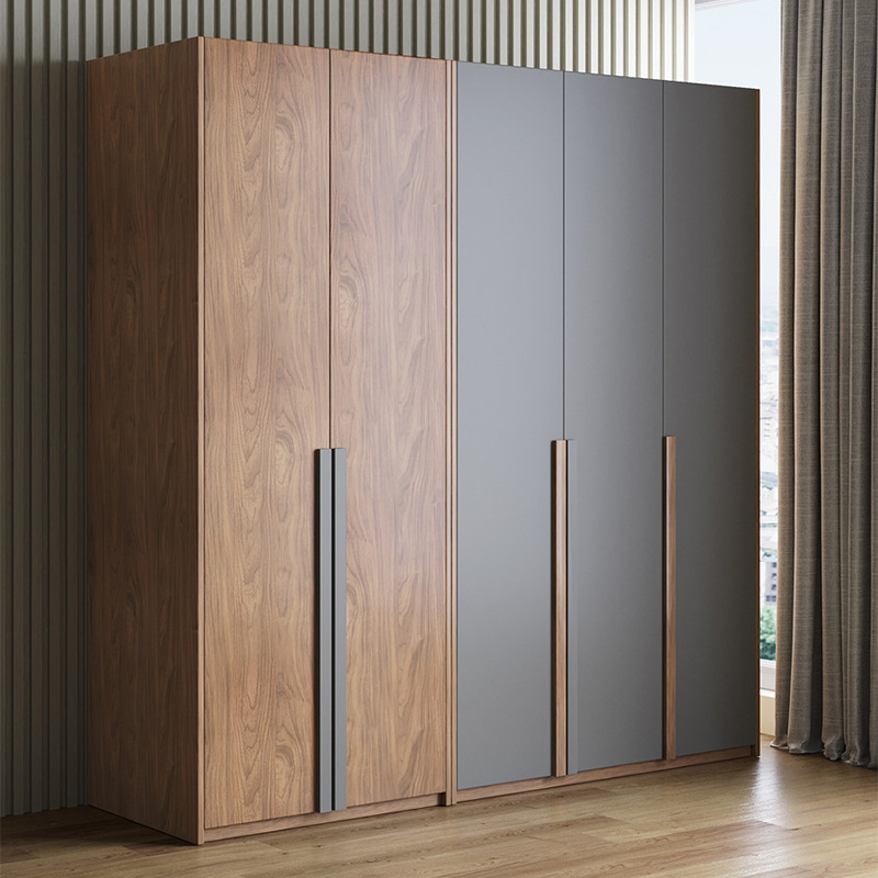 High Quality Home Furniture Custom Wooden Design Modern Bedroom Wardrobe Storage Cabinet Closet