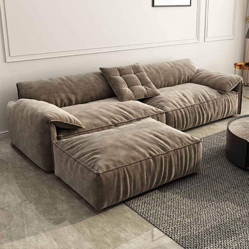 Latest Design Home Furniture Customized Living Room Sofas Bed Modern Fabric Sectional Couch Sofa Set with Chaise