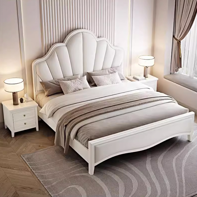 American Luxury Hotel Bedroom 1.5m/1.8m Upholstered Leather Beds Lift Storage Bed Frame Wooden Box Bed Designs