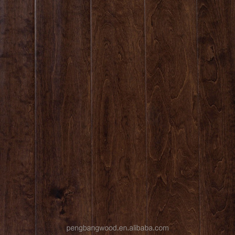 Top Species black Oak Wire-brushed Hard Wood Three Layer Engineered Wood Flooring