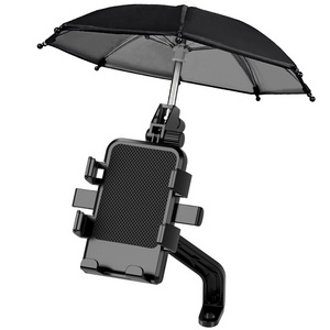 360-degree rotary umbrella waterproof sunscreen bicycle bracket bicycle motorcycle mobile phone bracket