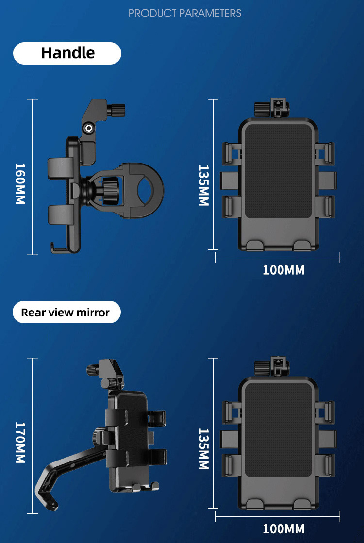 360-degree rotary umbrella waterproof sunscreen bicycle bracket bicycle motorcycle mobile phone bracket