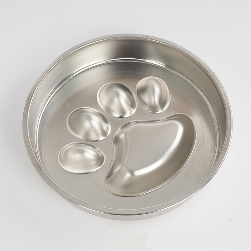 Washable Dishwasher Safe Slow Feeder Dog Bowls 304 Stainless Steel Dog Water Bowl for Small & Medium Sized Dogs