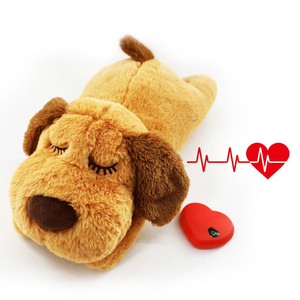 Pet Anxiety Relief and Calming Aid - Comfort Toy for Behavioral Training Heart beat Stuffed Toy for Dogs