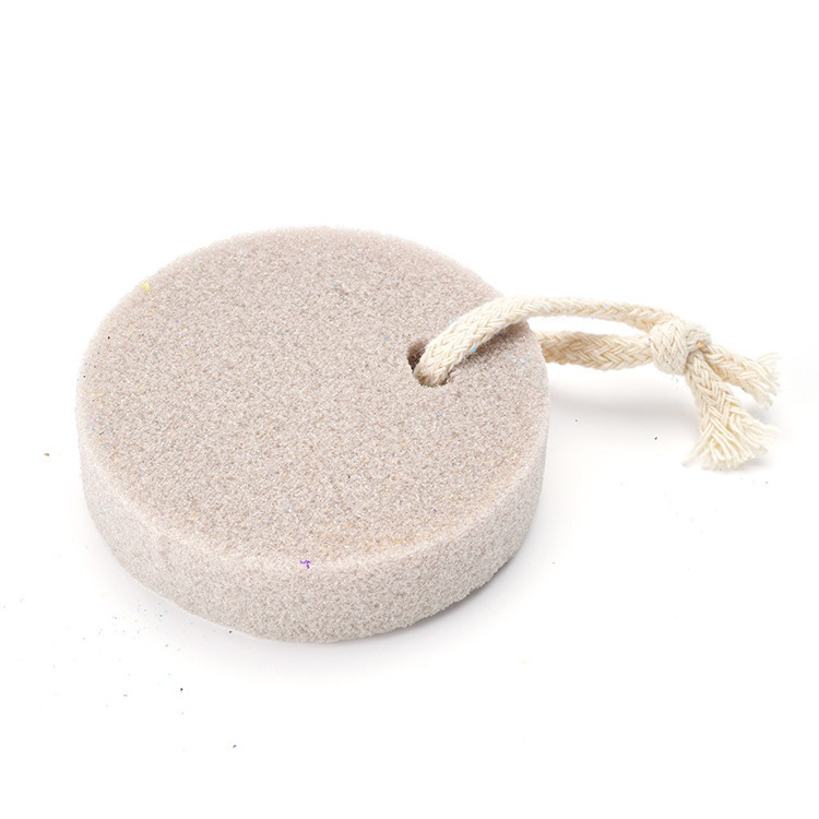 Remove calluses and dead skin and rub feet easily with a rope to rub feet foot bath massage clean round pumice stone