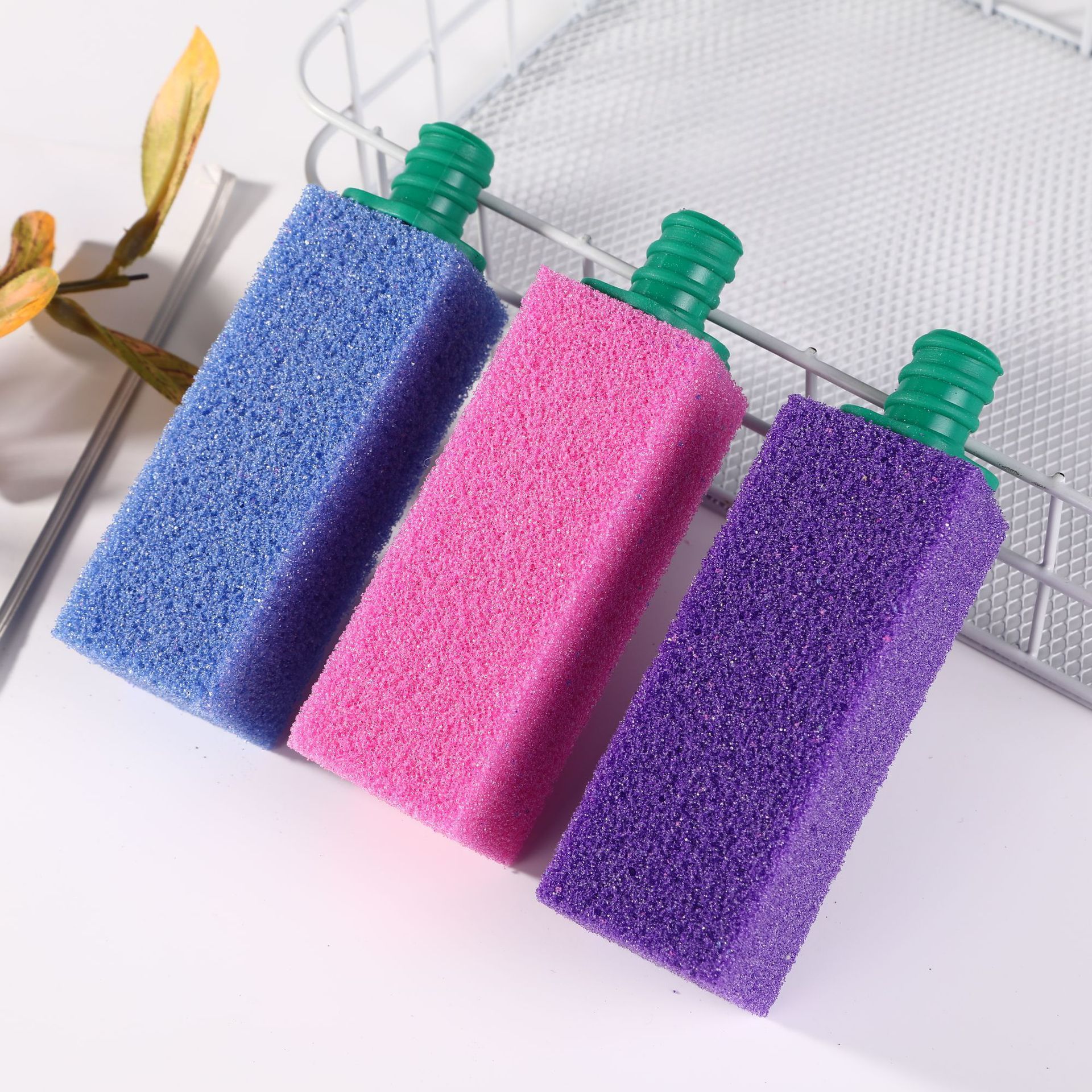 4pcs/set Extension Handle Pumice Stone Cleaning Stick Toilet Cleaner For Toilet Cleaning