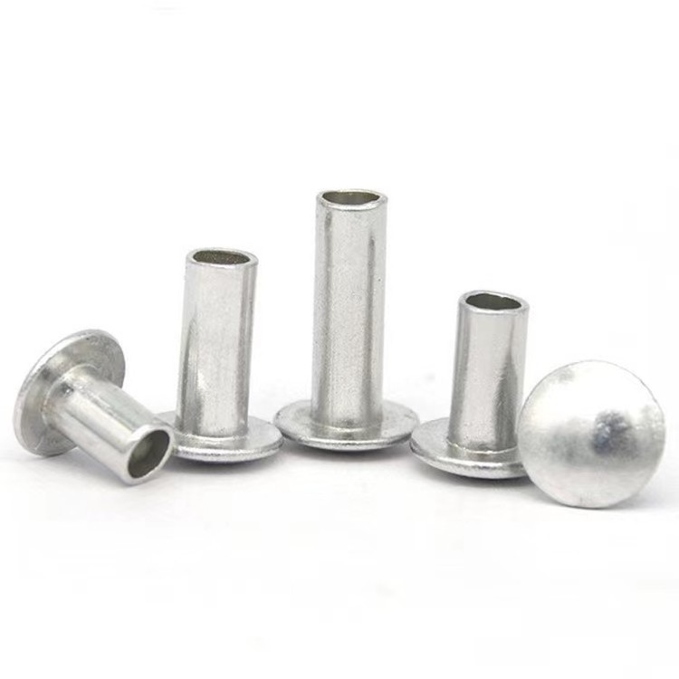 Manufacturer Wholesale Truss Head Semi-tubular Rivets Semi-Hollow Rivet Stainless Steel Semi Tubular Rivets