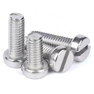 High Quality GB65 M1.6 M2 M2.5 M3 M4 M5 M6 M8 M10 Stainless Steel Slotted Cylindrical Head Machine Screws