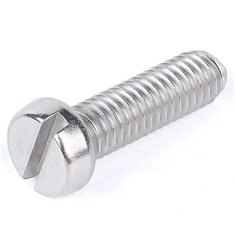 High Quality GB65 M1.6 M2 M2.5 M3 M4 M5 M6 M8 M10 Stainless Steel Slotted Cylindrical Head Machine Screws