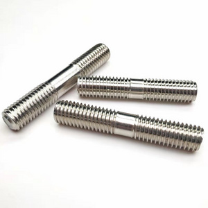 High Strength Equal Length Stud Both End M3 M5 M10 Stainless Steel Stud Double Head Threaded End Stud Bolt DIN901