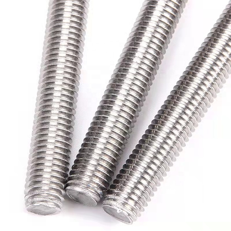 Wholesale DIN976 A2-70/A4-80 Stainless Steel Studs Threaded Rods M2-M100 All Double End Threaded Rod M5