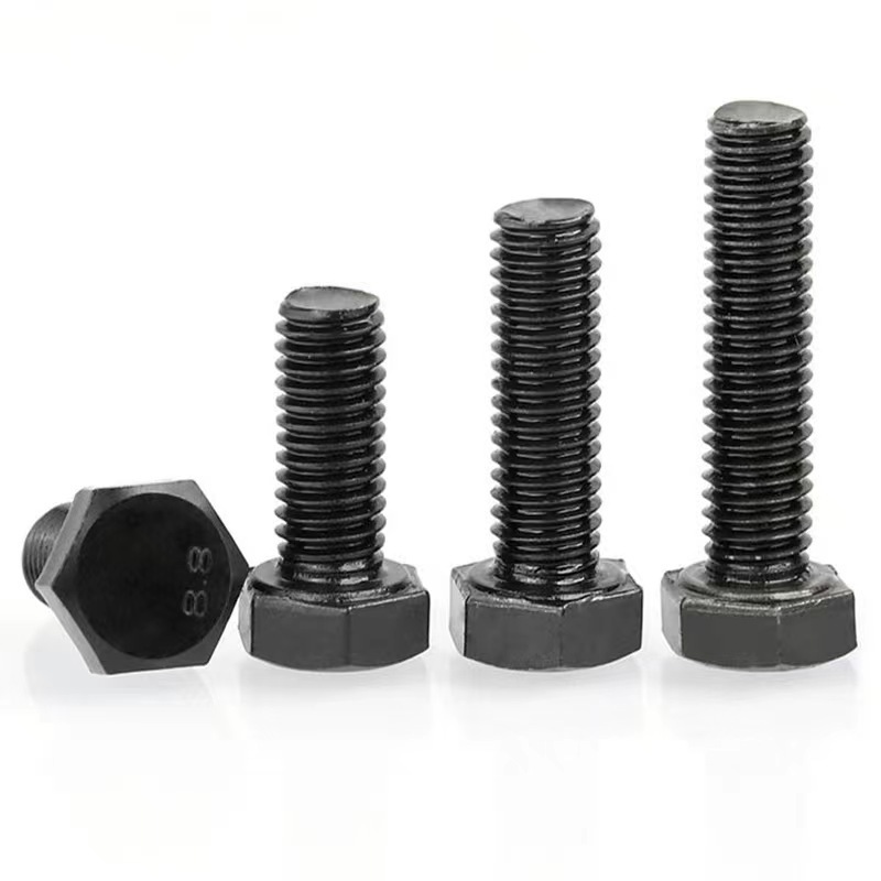 High Tensile Black Outer Hexagon Bolts Grade 12.9 DIN 933 Full Thread M3-M48 Hex Head Bolt