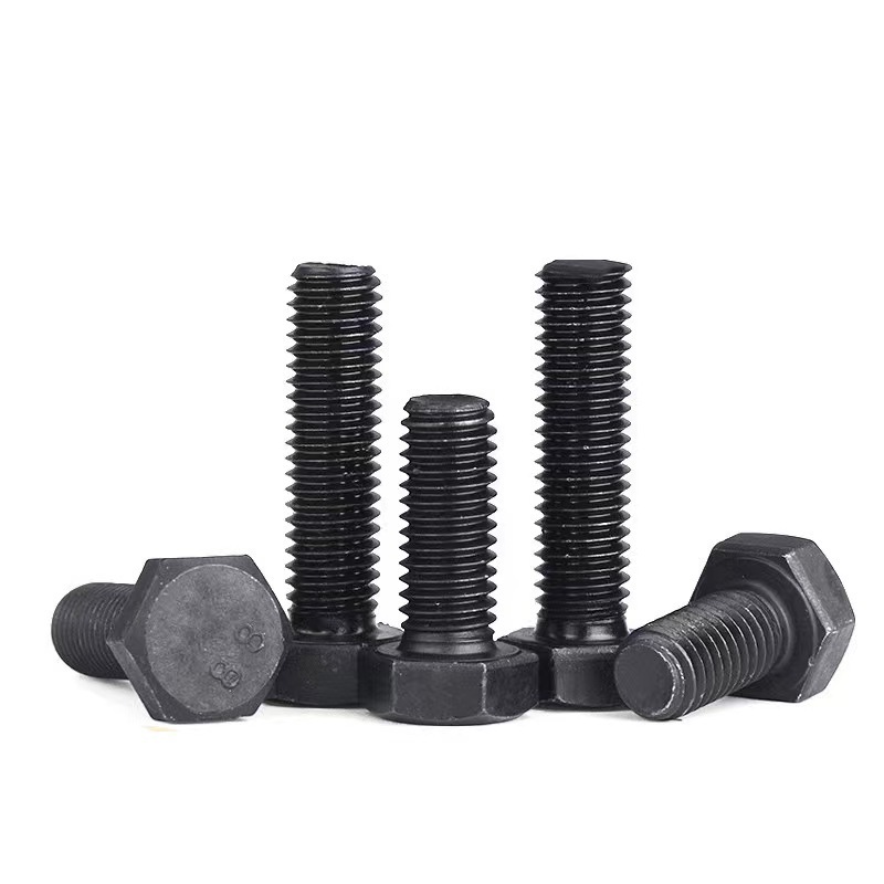 High Tensile Black Outer Hexagon Bolts Grade 12.9 DIN 933 Full Thread M3-M48 Hex Head Bolt