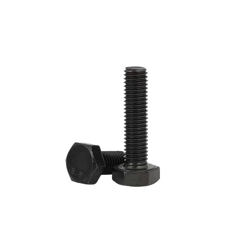 High Tensile Black Outer Hexagon Bolts Grade 12.9 DIN 933 Full Thread M3-M48 Hex Head Bolt