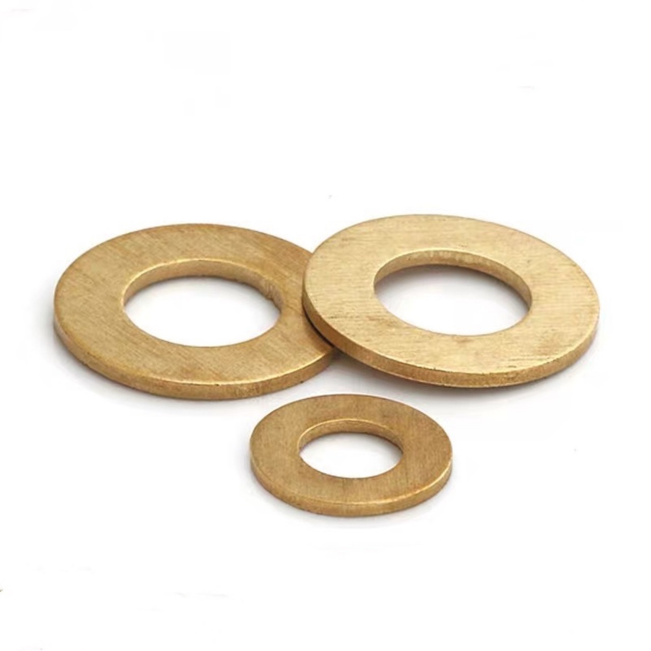 Customized Shim Thin DIN125 Brass Ring Flat Washers M4 M6 M11 M22 Metric Copper Large Flat Washer Fender Washers