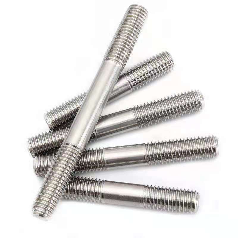 High Strength Equal Length Stud Both End M3 M5 M10 Stainless Steel Stud Double Head Threaded End Stud Bolt DIN901