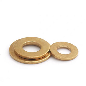 Customized Shim Thin DIN125 Brass Ring Flat Washers M4 M6 M11 M22 Metric Copper Large Flat Washer Fender Washers