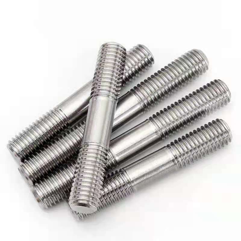 High Strength Equal Length Stud Both End M3 M5 M10 Stainless Steel Stud Double Head Threaded End Stud Bolt DIN901