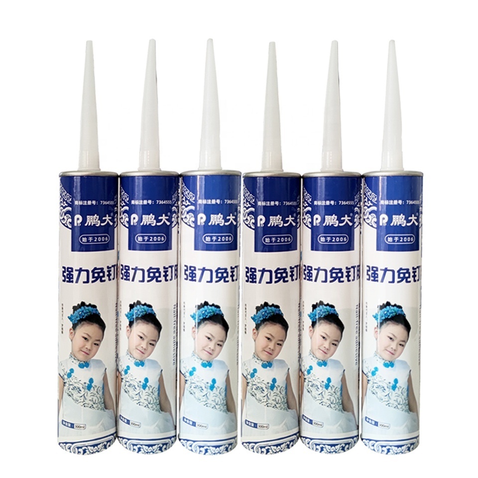 Customize Strong Nail-free Glue Waterproof Silicone Glass Adhesive Glue Metal Polymer Adhesive Sealant Fix