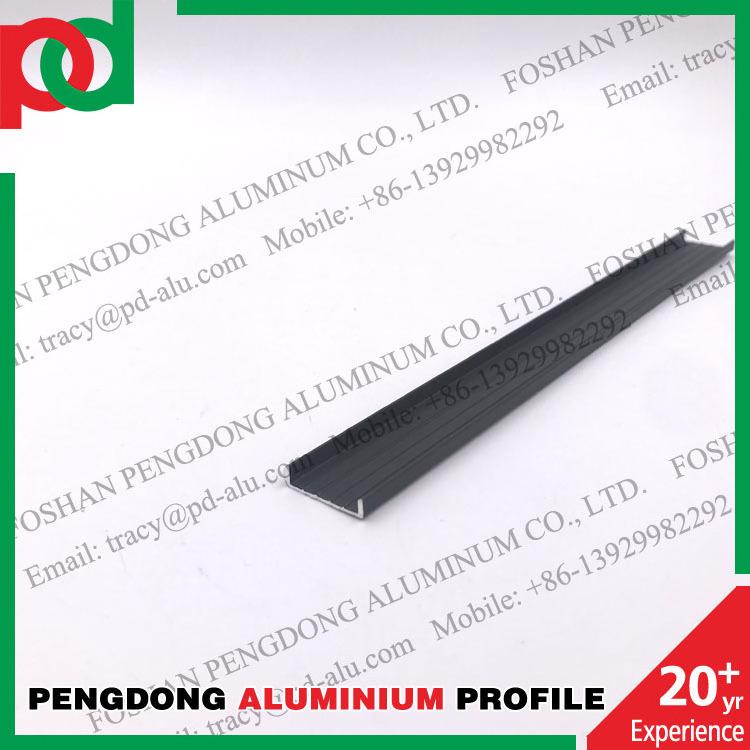 U shape aluminum profile for decorative edging tile trim