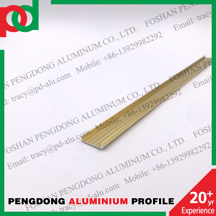 U shape aluminum profile for decorative edging tile trim