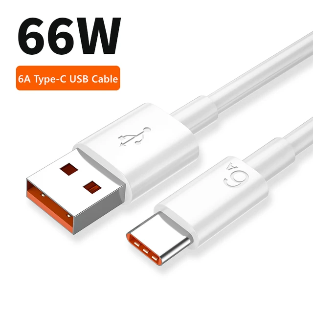 6A 66W USB Type-C Cable Fast Charging Data Cables USB-C Charging Cable Suitable For iPhone15/Huawei/Xiaomi/Redmi/Honor/Samsung