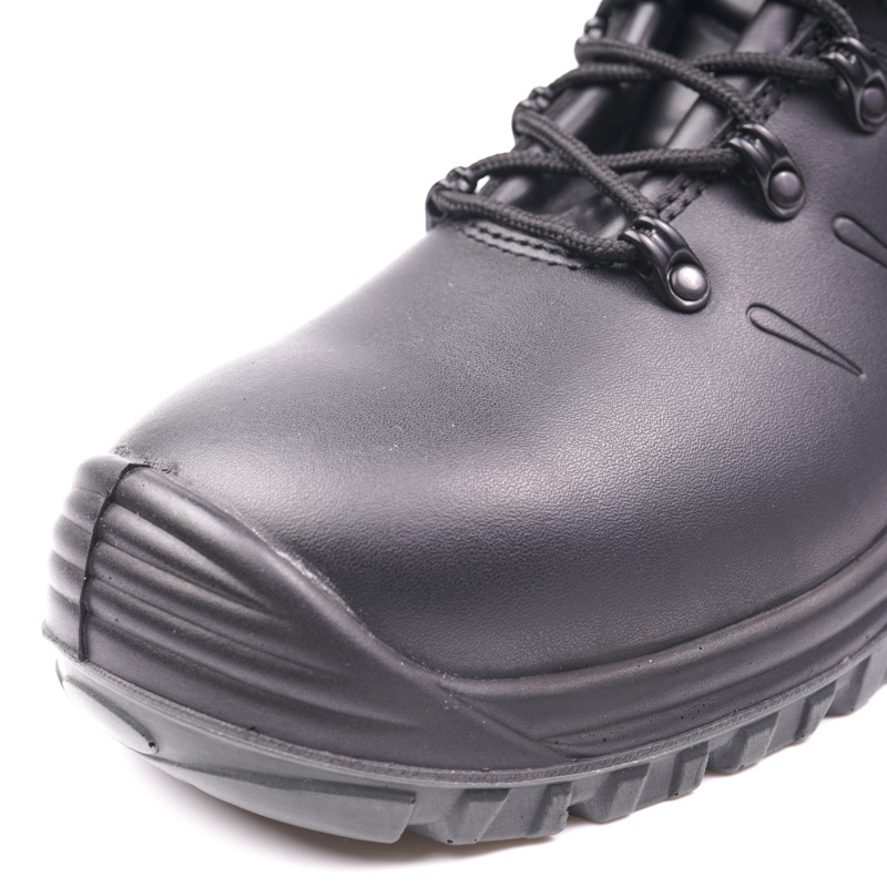 Black Stylish Protection wide work boots Construction Boots Top 10 Safety Shoes Brands For Men